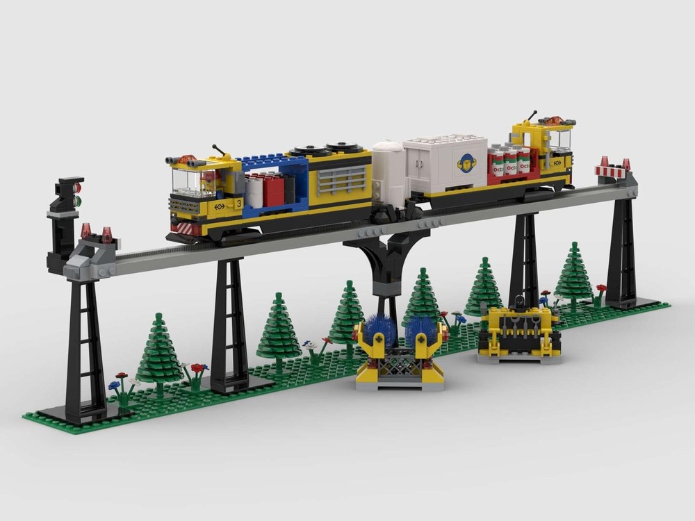 Lego Brickticks Engine Works Cargo/Maintenance Monorail