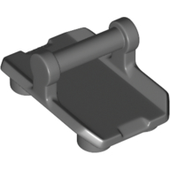 Lego Plate Special / Shield Rectangular with 4 Studs, Handle / Dark Bluish Gray