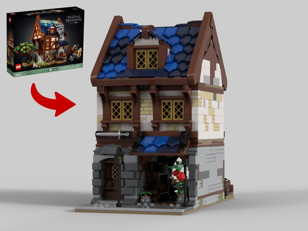 Lego Modular Market And Antique Store