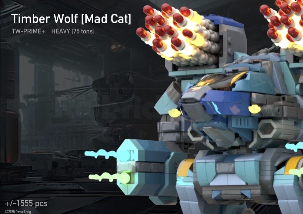 Lego Timber Wolf [Mad Cat] Battlemech