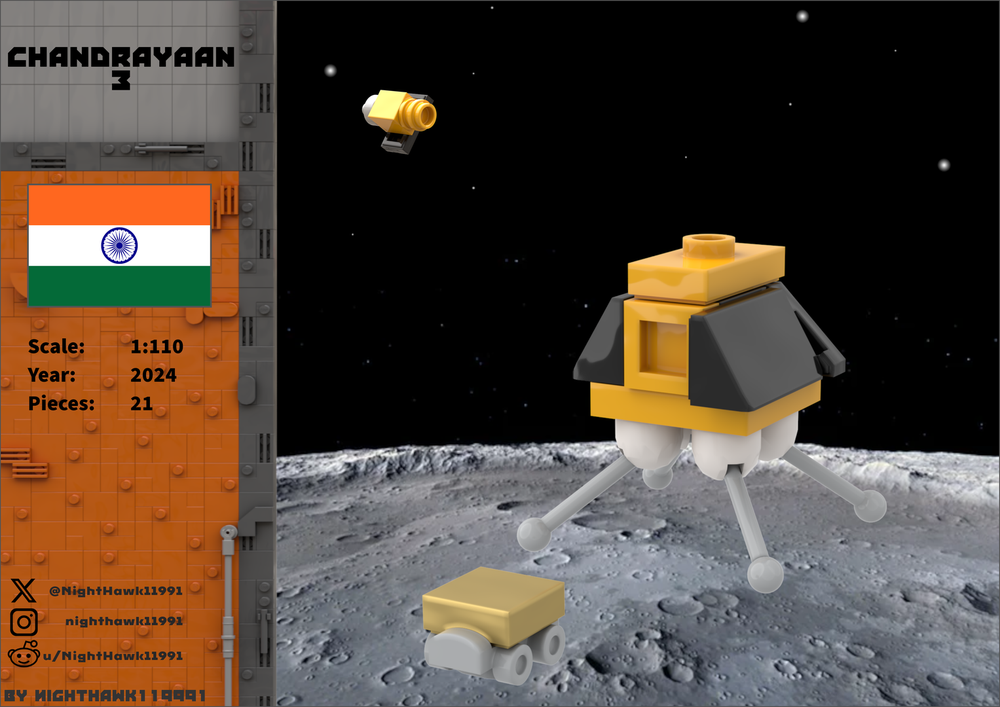 Lego Chandrayaan 3 1:110