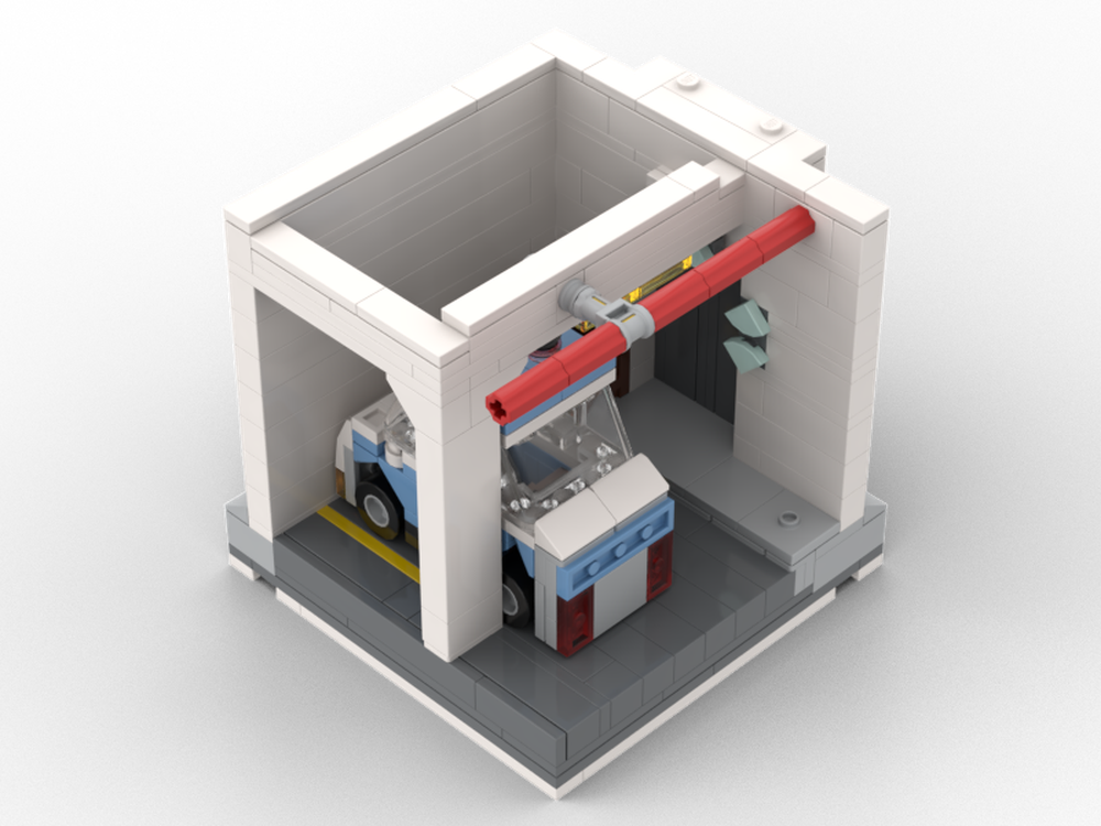Lego Cutaway Tower: B1 Parking Garage