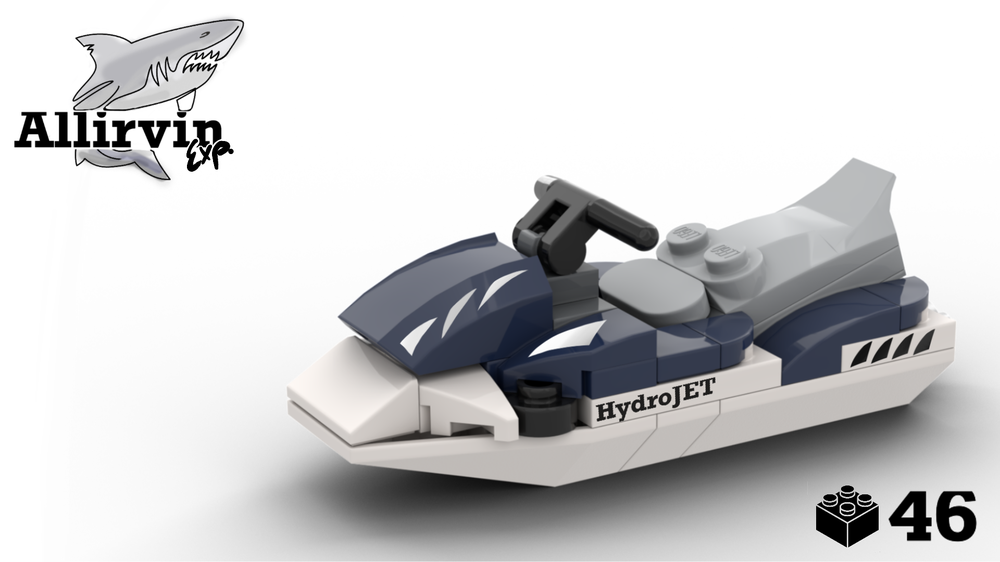 Lego The "HydroJET" minifigure scale jetski