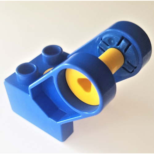 Lego Duplo Toolo Brick 2 x 2 with Angled Bracket with Forks and 2 Screws / Blue