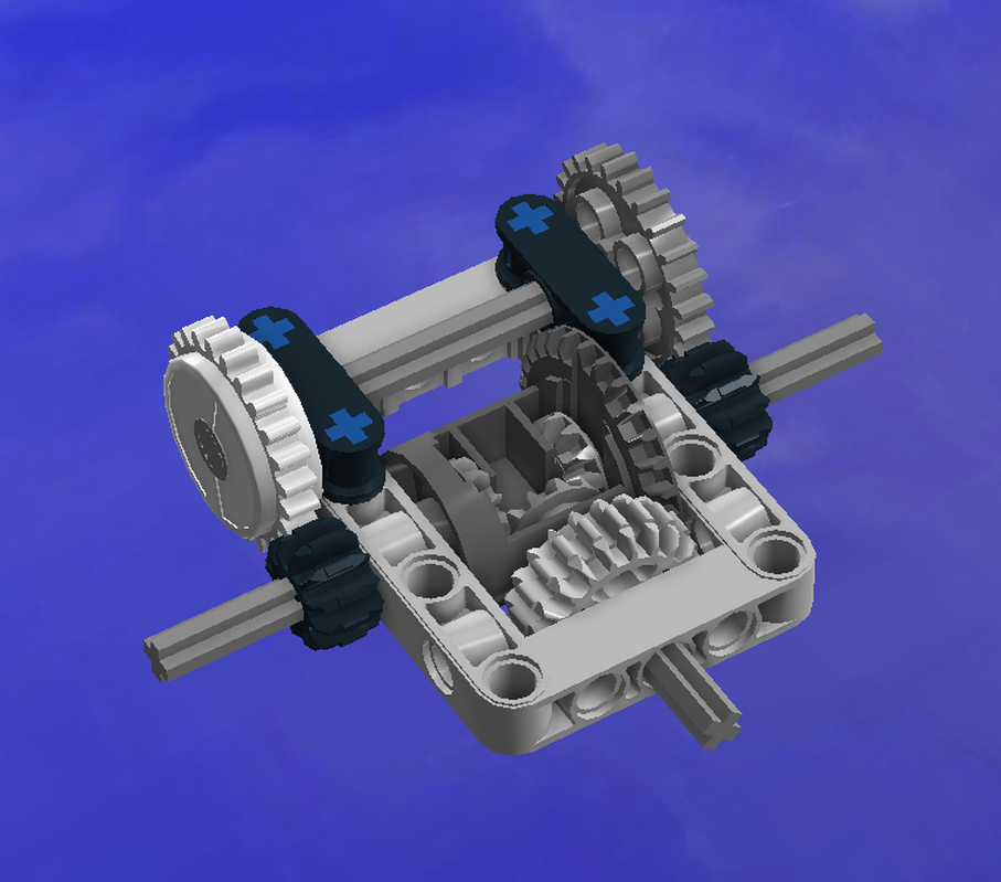 Lego Simpliest torque differential (limited slip)