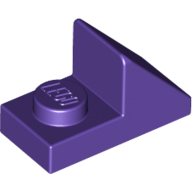 Lego Brick Sloped 45° 2 x 1 with 2/3 Cutout [New Version] / Dark Purple