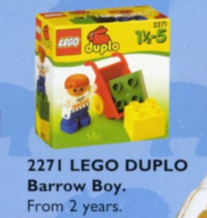 Lego Boy with Barrow