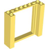 Lego Door Frame Double 2 x 8 x 6 / Bright Light Yellow