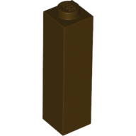 Lego Brick 1 x 1 x 3 / Dark Brown