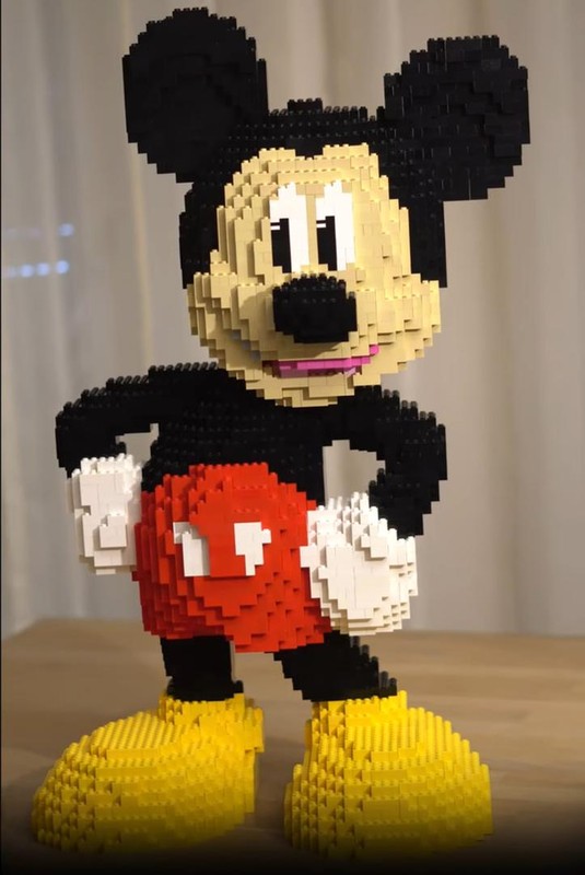 Lego Mickey Mouse Sculpture