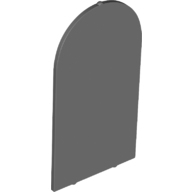Lego Glass for Frame 1 x 6 x 7 with Bow / Dark Bluish Gray