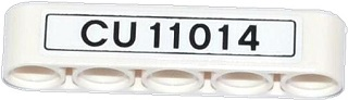 Lego Technic, Liftarm Thick 1 x 5 with 'CU 11024' Pattern (Sticker) - Set 42024