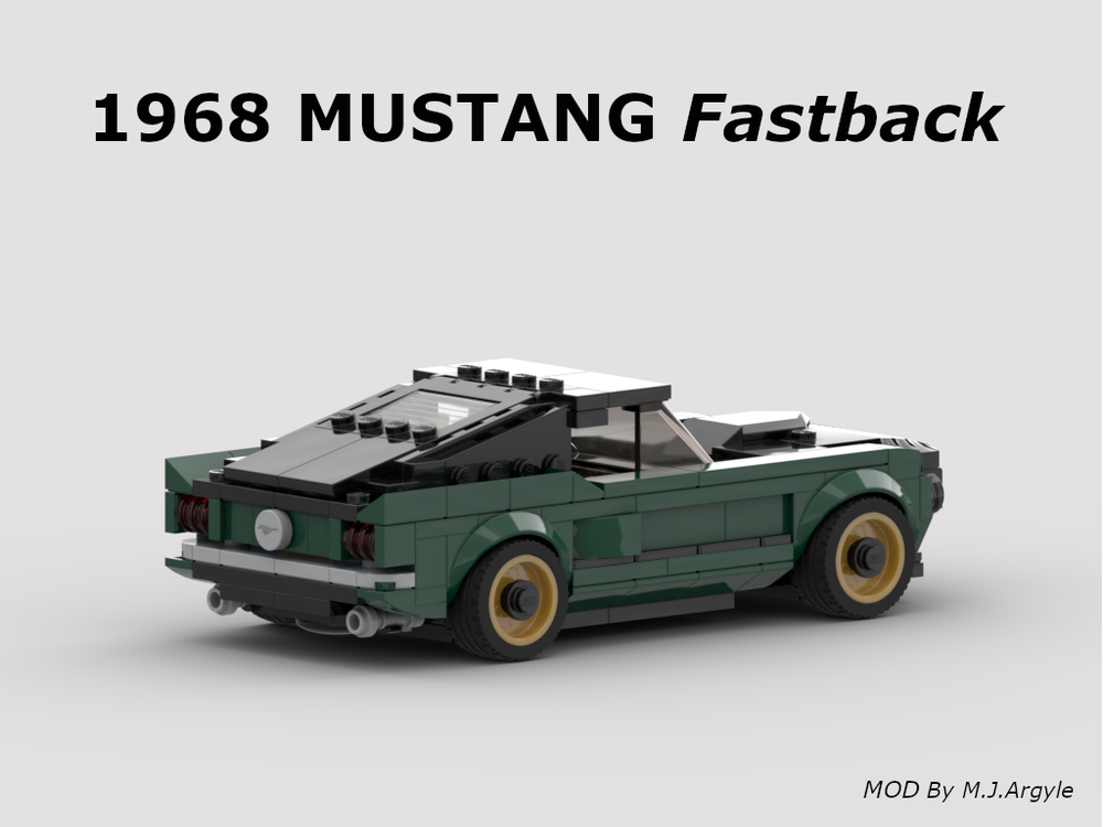 Lego 1968 Mustang Fastback 8 stud MOD
