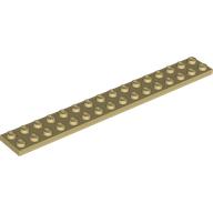 Lego Plate 2 x 16 / Tan