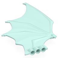 Lego Creature Body Part, Dragon, Wing Large / Light Aqua