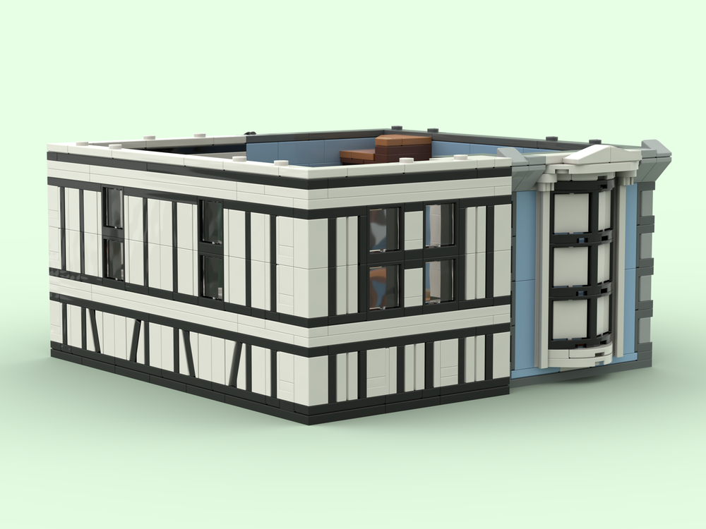 Lego Tudor Corner Timber Floor Facade