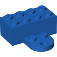 Lego Brick Magnet 2 x 4 with Round Plate 2 x 2 / Blue