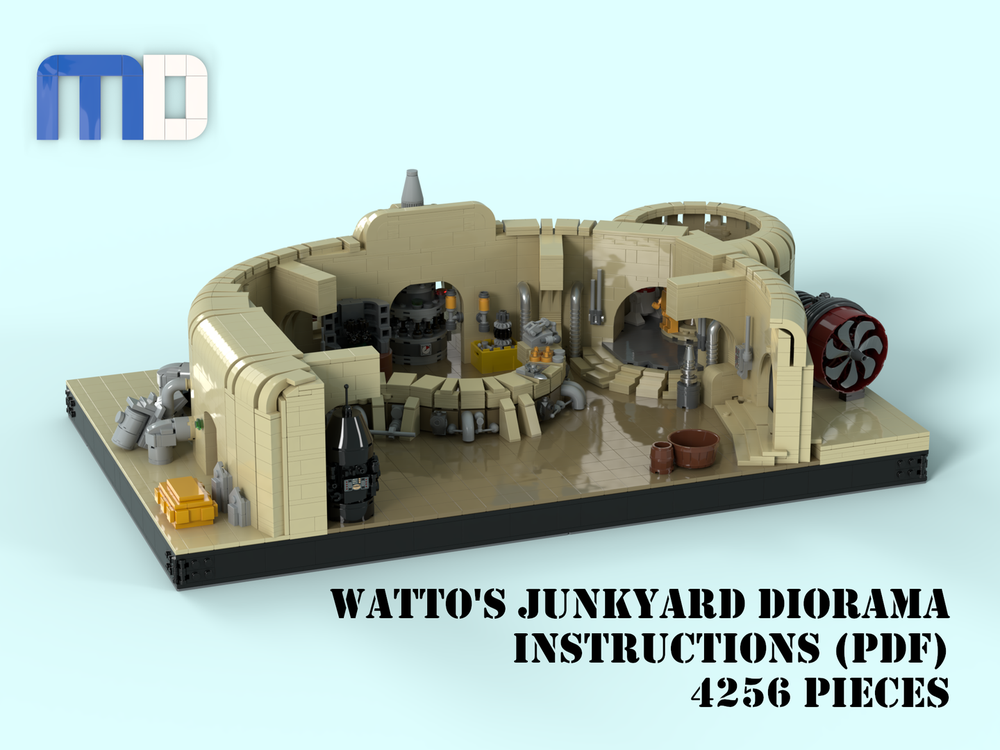 Lego Watto's Junkyard Diorama MOC