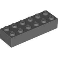 Lego Brick 2 x 6 / Dark Bluish Gray