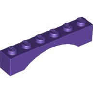 Lego Brick Arch 1 x 6 / Dark Purple