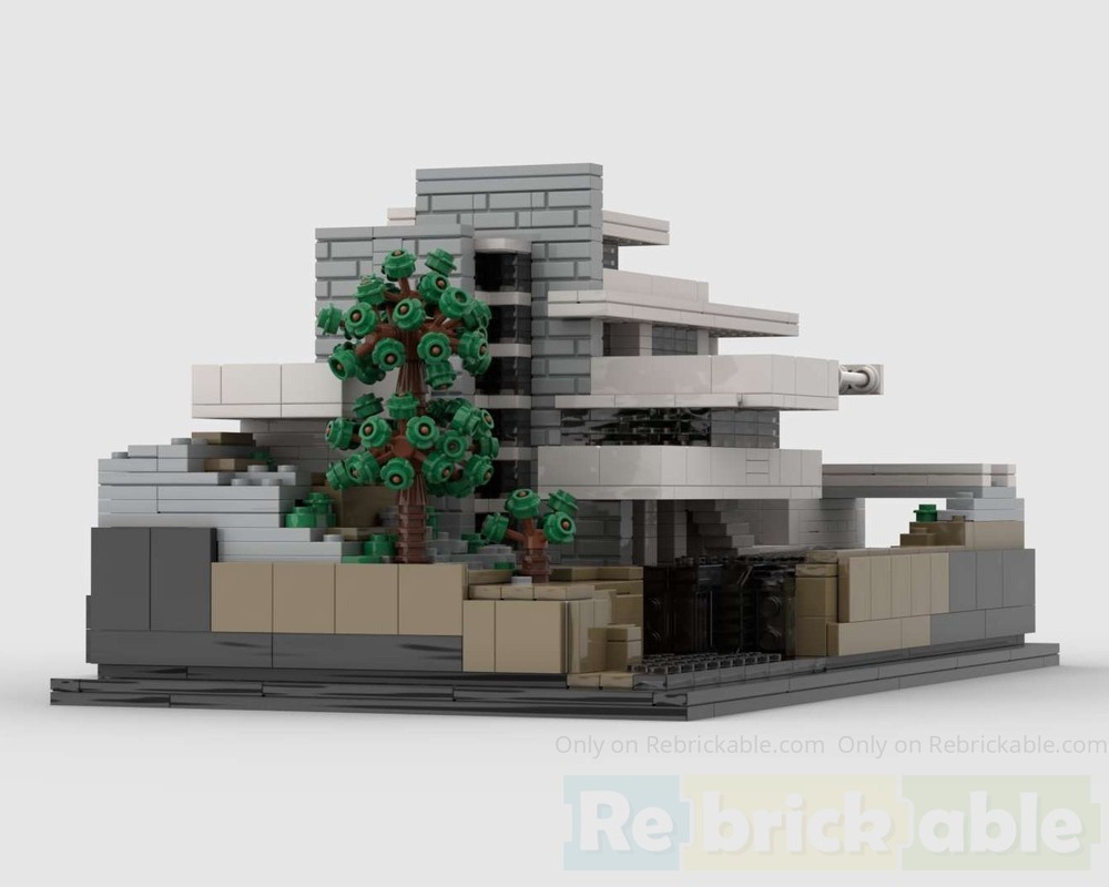 Lego Frank Lloyd Wright Fallingwater house