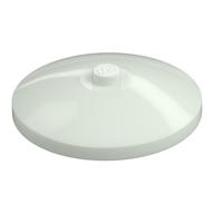 Lego Dish 4 x 4 Inverted [Radar] / Glow in Dark White