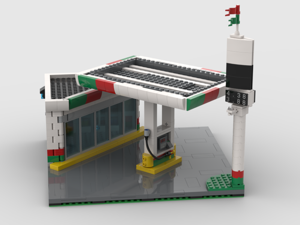 Lego Corner Gas Station