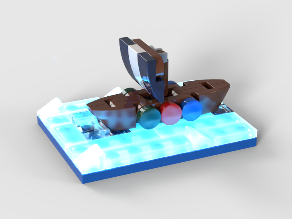 Lego Microscale Viking Ship