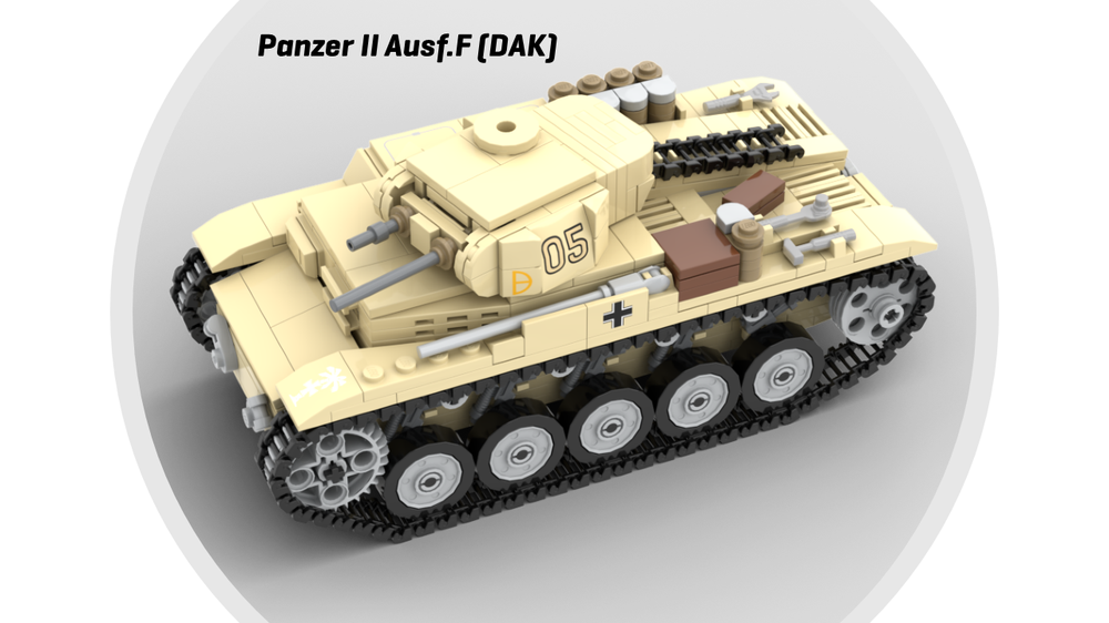 Lego Panzerkampfwagen II Ausf.F (DAK) (Sd.Kfz.121)
