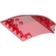 Lego Windscreen 8 x 6 x 2 Curved / Trans-Red