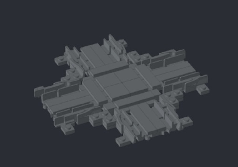 Lego Croisement pour rails