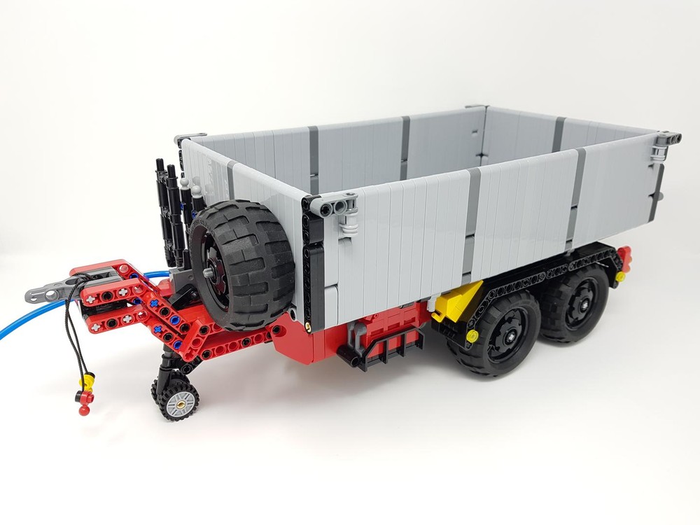 Lego Unimog Attachment (#8110): Tipping Trailer, Pneumatic