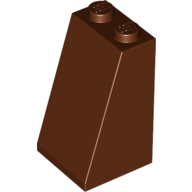 Lego Brick Sloped 75° 2 x 2 x 3 [Solid Studs] / Reddish Brown