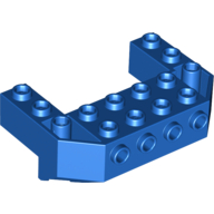 Lego Brick Special, Train Front Sloping Base Wedged with 4 Studs on Front and 2 x 4 Cutout / Blue