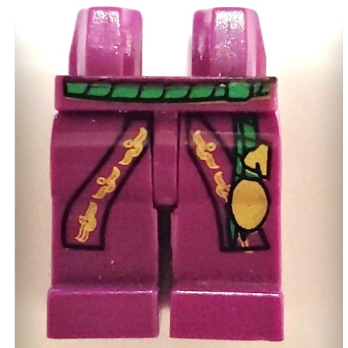 Lego Hips and Light Purple Legs with Dumbledore Robe and Belt Print / Light Purple