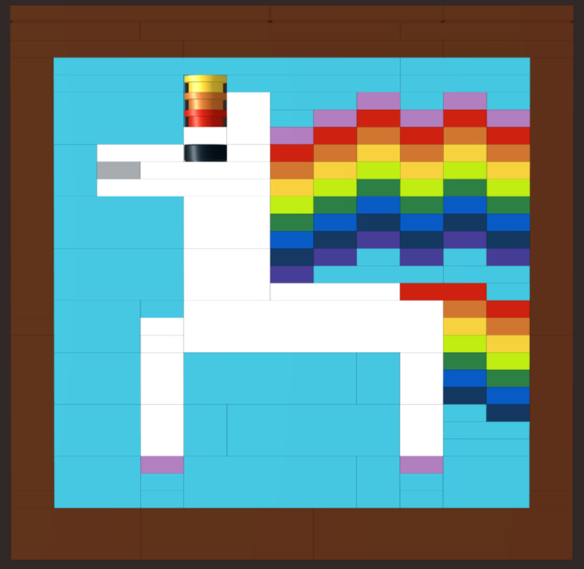 Lego Flying unicorn Coaster