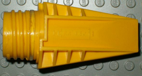 Lego Electric, Motor with Boat Propeller - Front Half (battery box cover) / Yellow