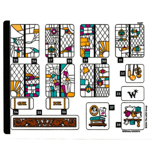 Lego Sticker Sheet 2 for Set 76437-1