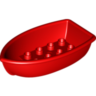 Lego Duplo Boat 4 x 7 / Red