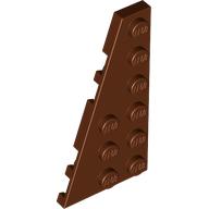 Lego Wedge Plate 6 x 3 Left / Reddish Brown
