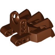 Lego Large Figure Foot, with Ball Socket 5 x 6 x 2 / Reddish Brown