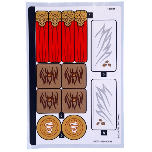 Lego Sticker Sheet for Set 71809-1