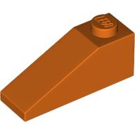 Lego Brick Sloped 33° 3 x 1 / Reddish Orange