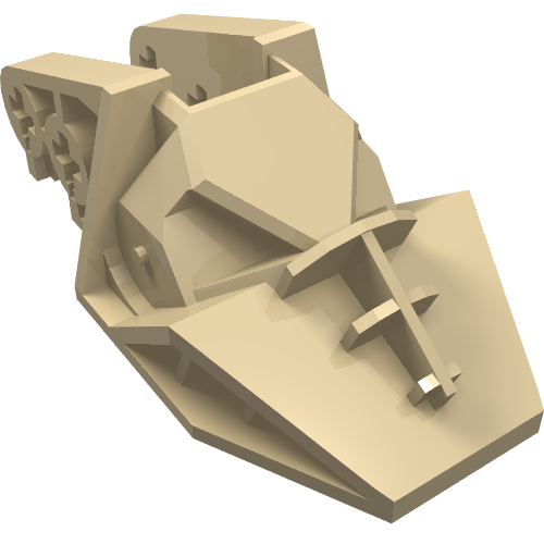 Lego Technic Block 3 x 6 x 1 & 2/3 / Tan