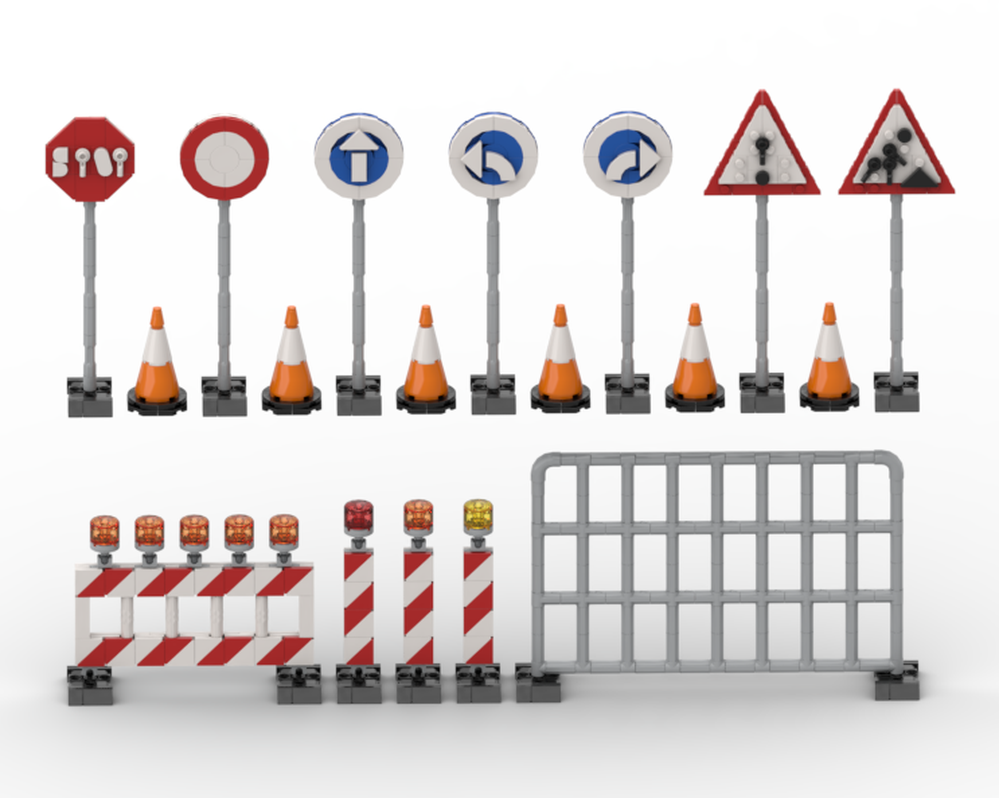 Lego Construction Site Barrier