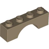 Lego Brick Arch 1 x 4 / Dark Tan