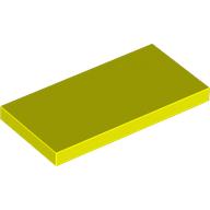 Lego Tile 2 x 4 with Groove / Vibrant Yellow