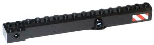 Lego Crane Arm Outside, Wide with Pin Hole at Mid-Point with Red and White Danger Stripes Pattern on Both Sides (Stickers) - Set 60056