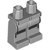 Lego Hips and Light Bluish Gray Legs with Black Shapes (Racing Suit) Print