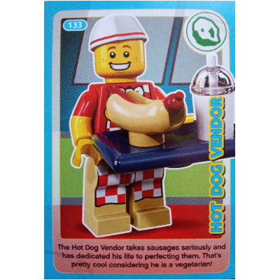 Lego Trading Card, Create the World Incredible Inventions - Hot Dog Vendor